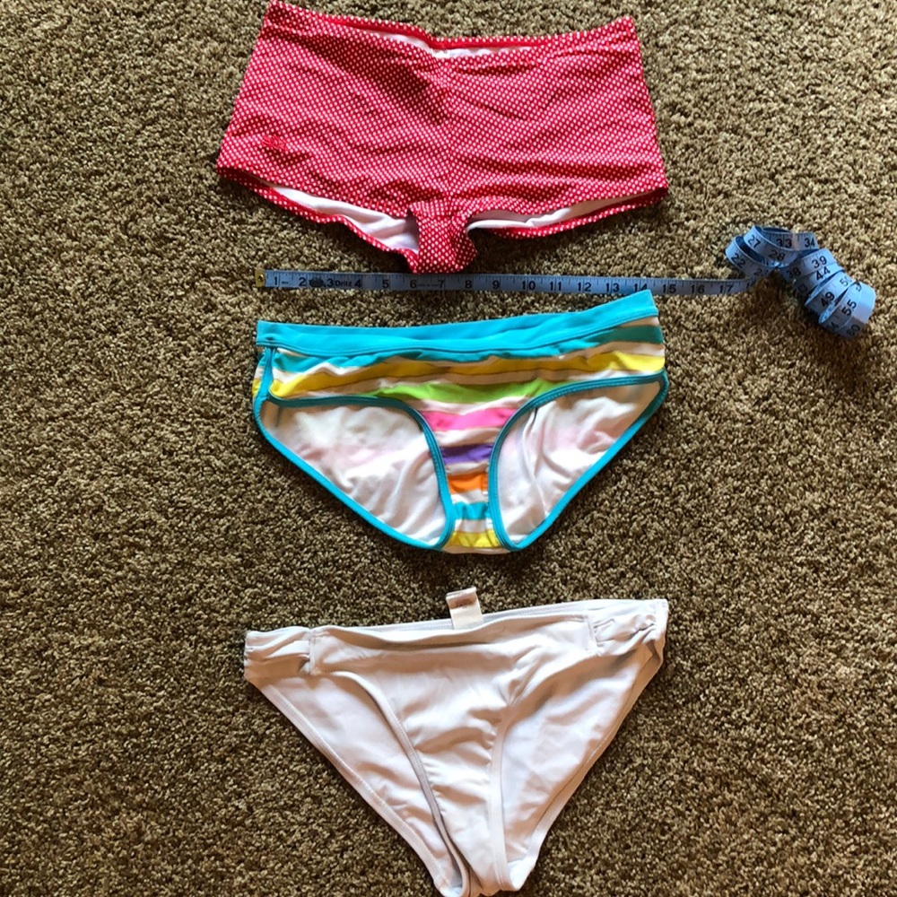 Three bikini bottoms!
